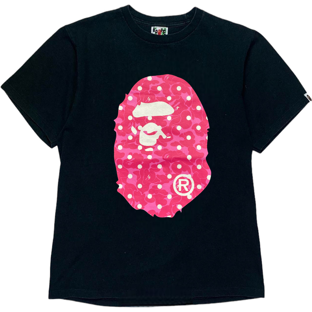 pink camo bape shirt