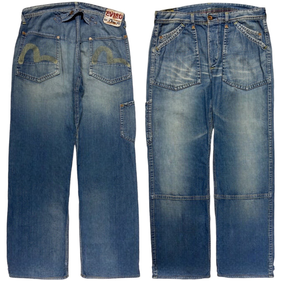 EVISU EU ED CAR-PAINTER SEAGUL JEANS [34-32] – Nevermind Studios