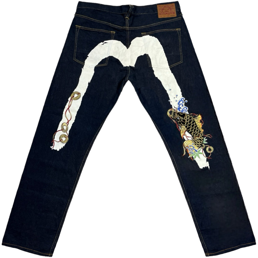 EV*SU KOI FISH SELVEDGE DIACOCK DENIM [39-36]