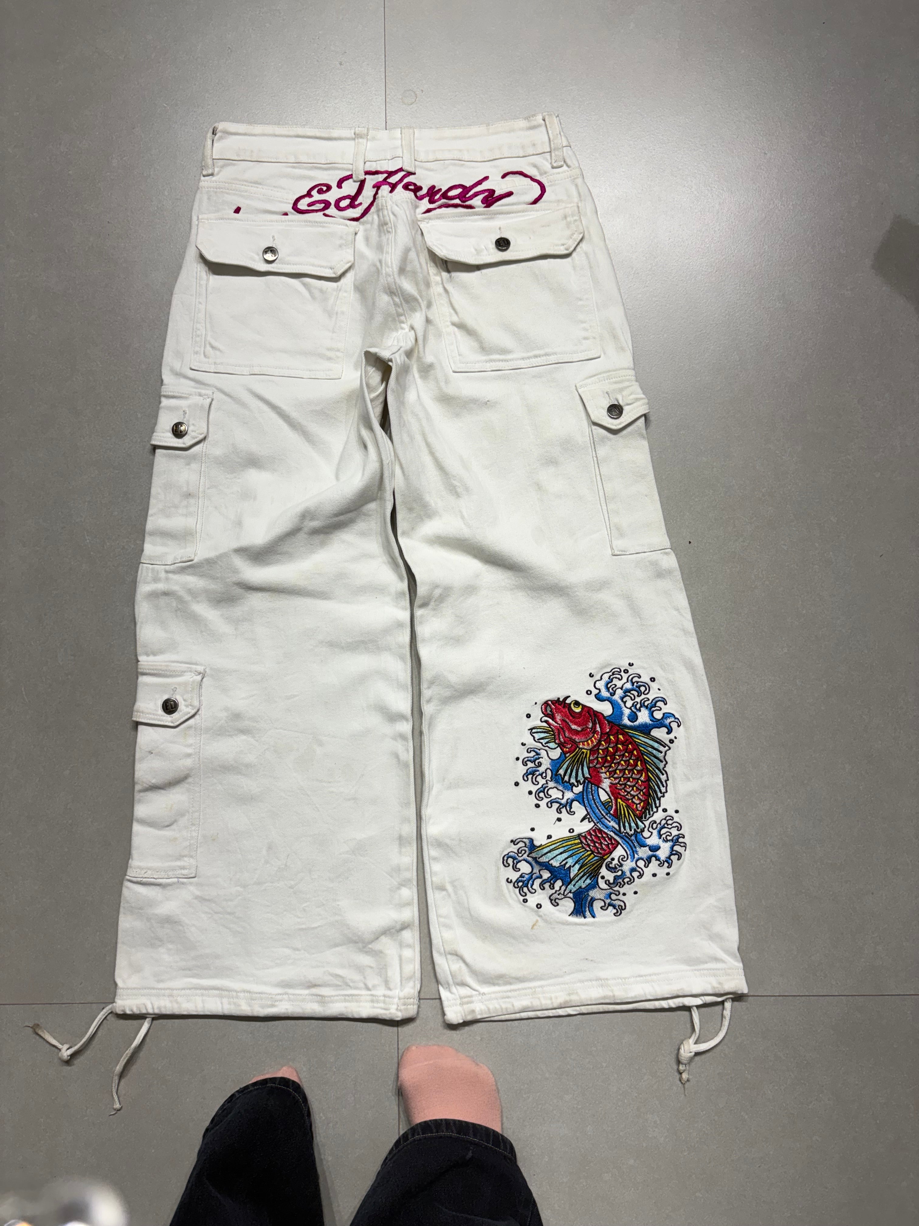 AUDIGER SKULL DARK WASH EMBROIDERED JEANS [38-34] (Copy 4)