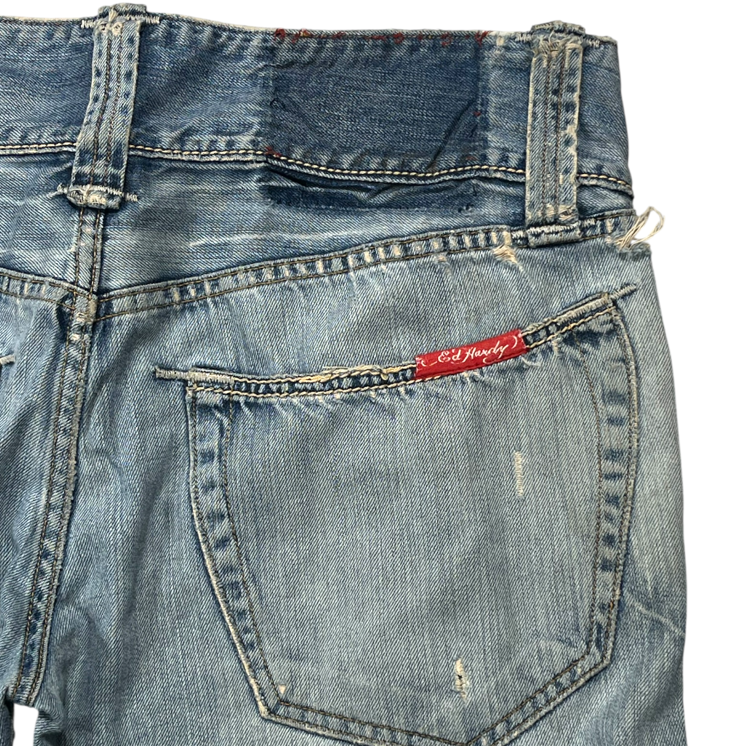 ED TIGER EMBROIDERED JEANS [38-34]