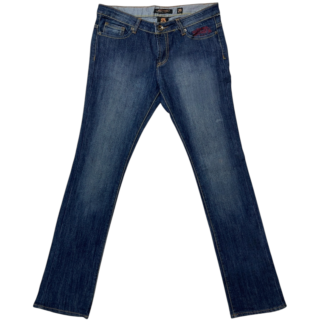 ED LOVE K*LLS SLOWLY EMBROIDERED JEANS (34-30)