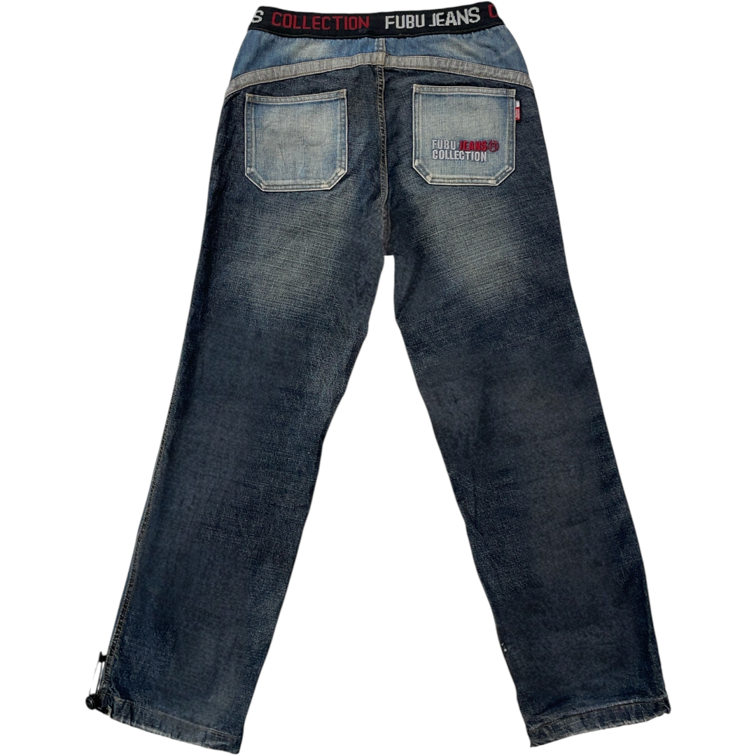 FUBU LIGHT WASH JEANS [30-28]