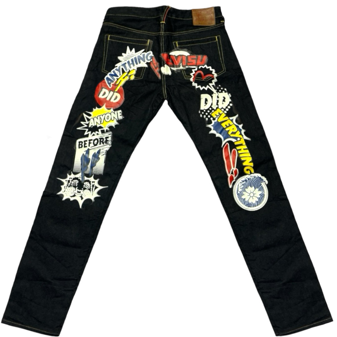 EV*SU GRAFFITI SELVEDGE DIACOCK DENIM [34-32]