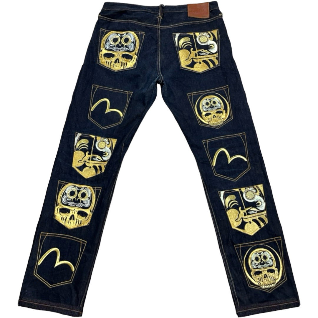 EV*SU GOLDEN EMBR. MULTIPOCKET DENIM [36-32]