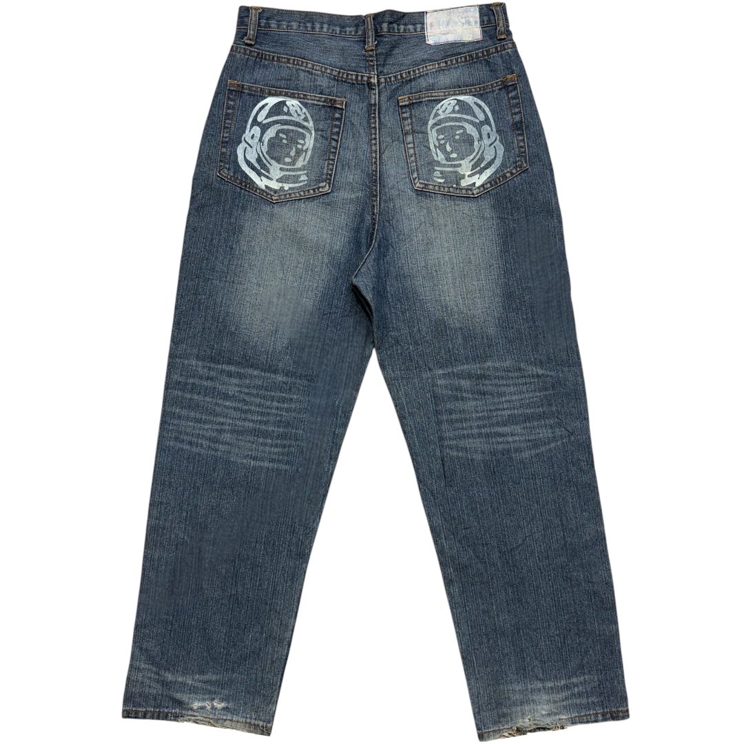 ED EMBROIDERED FRONT SPELLOUT JEANS [29-28] (Copy 3)