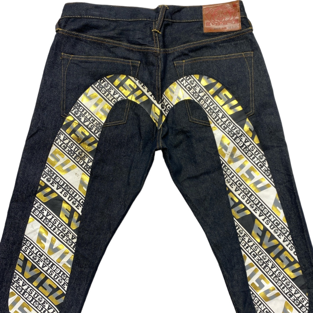 EV*SU SINCE 1991 SPELLOUT SELVEDGE DIACOCK DENIM [32-30]