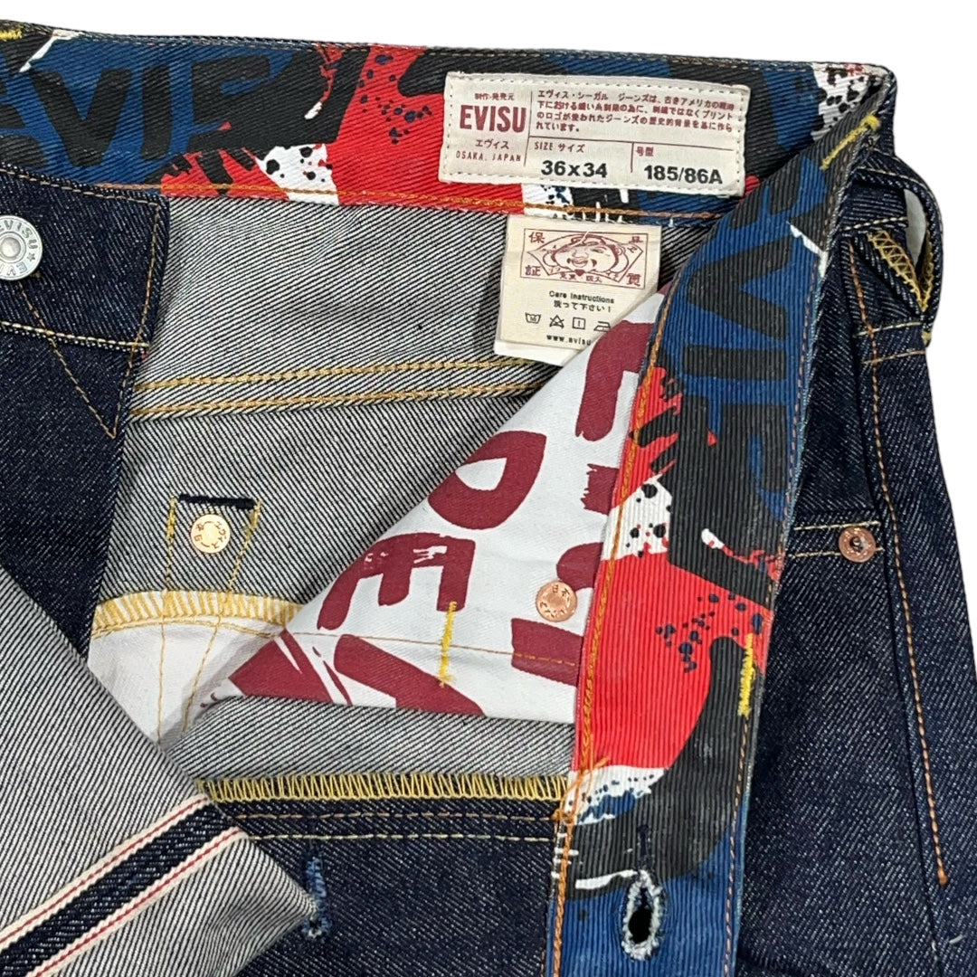 EV*SU PAINT SPLATTER SELVEDGE DIACOCK DENIM [36-34]