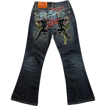 AUDIGER SPELL-OUT KIDS EMBROIDERED JEANS [KIDS]