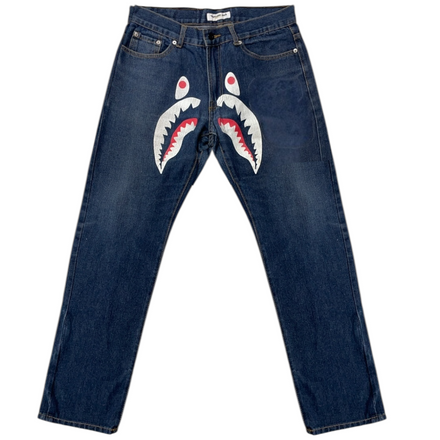 BAPE SHARK FACE JEANS [34-30]
