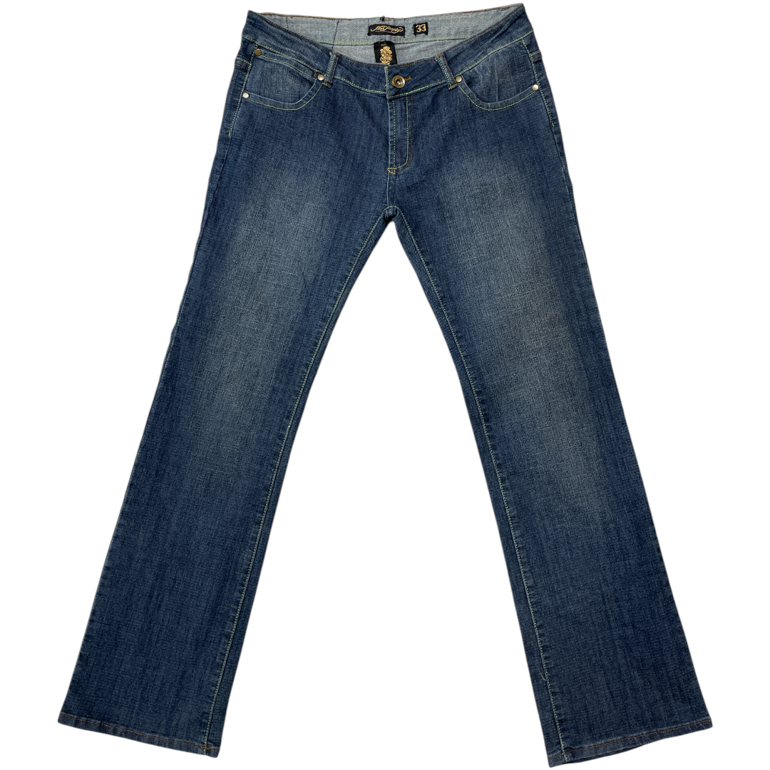 ED LOVE K*LLS EMBROIDERED JEANS (36-32)