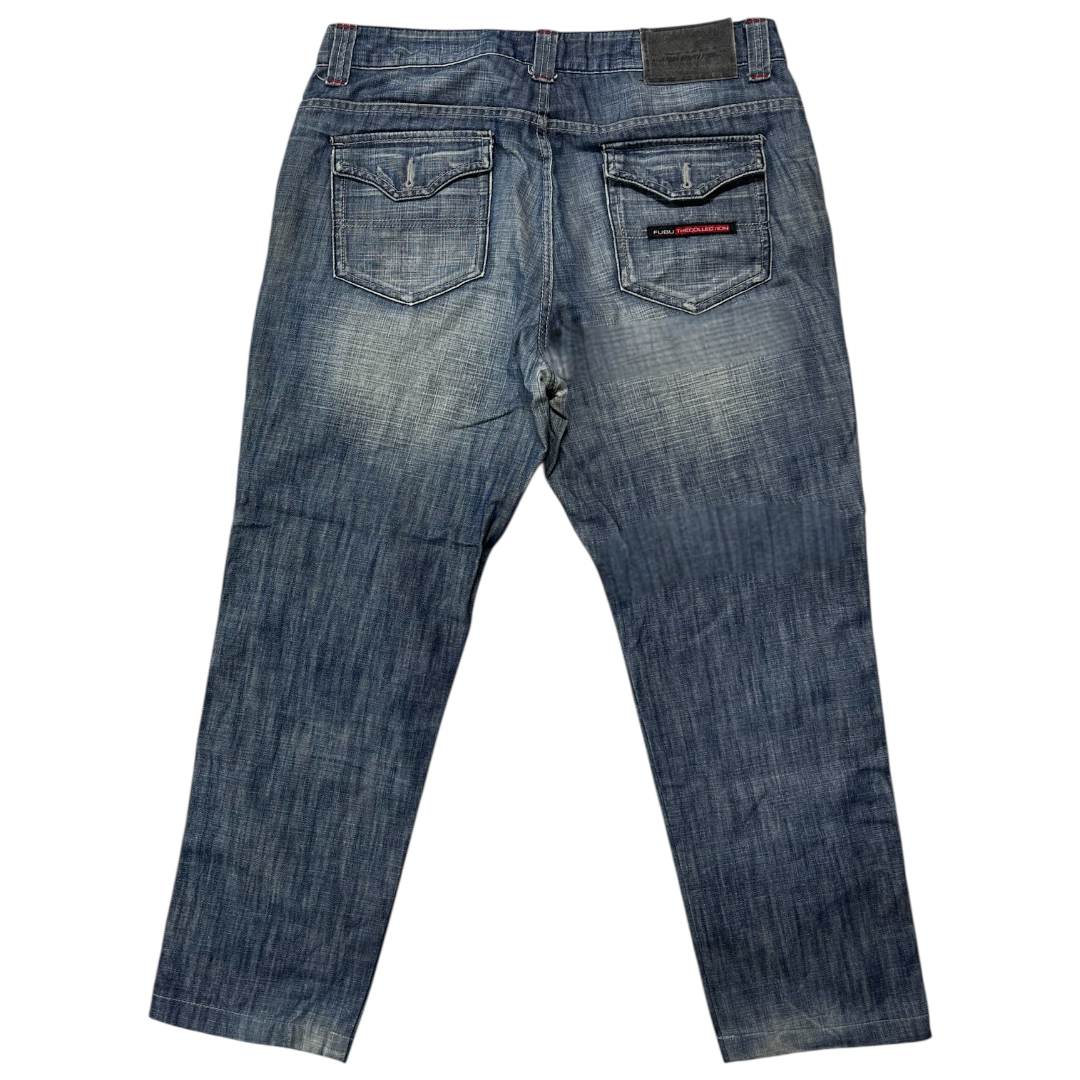FUBU LIGHT WASH JEANS [32-30]