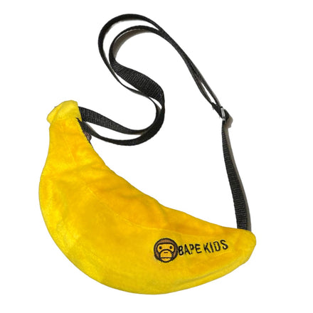 BABY MILO FLEECE BANANA CROSSBODY BAG