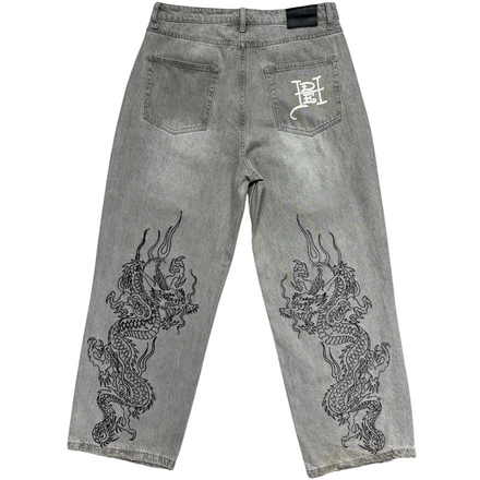 AUDIGER SKULL DARK WASH EMBROIDERED JEANS [38-34] (Copy 3)