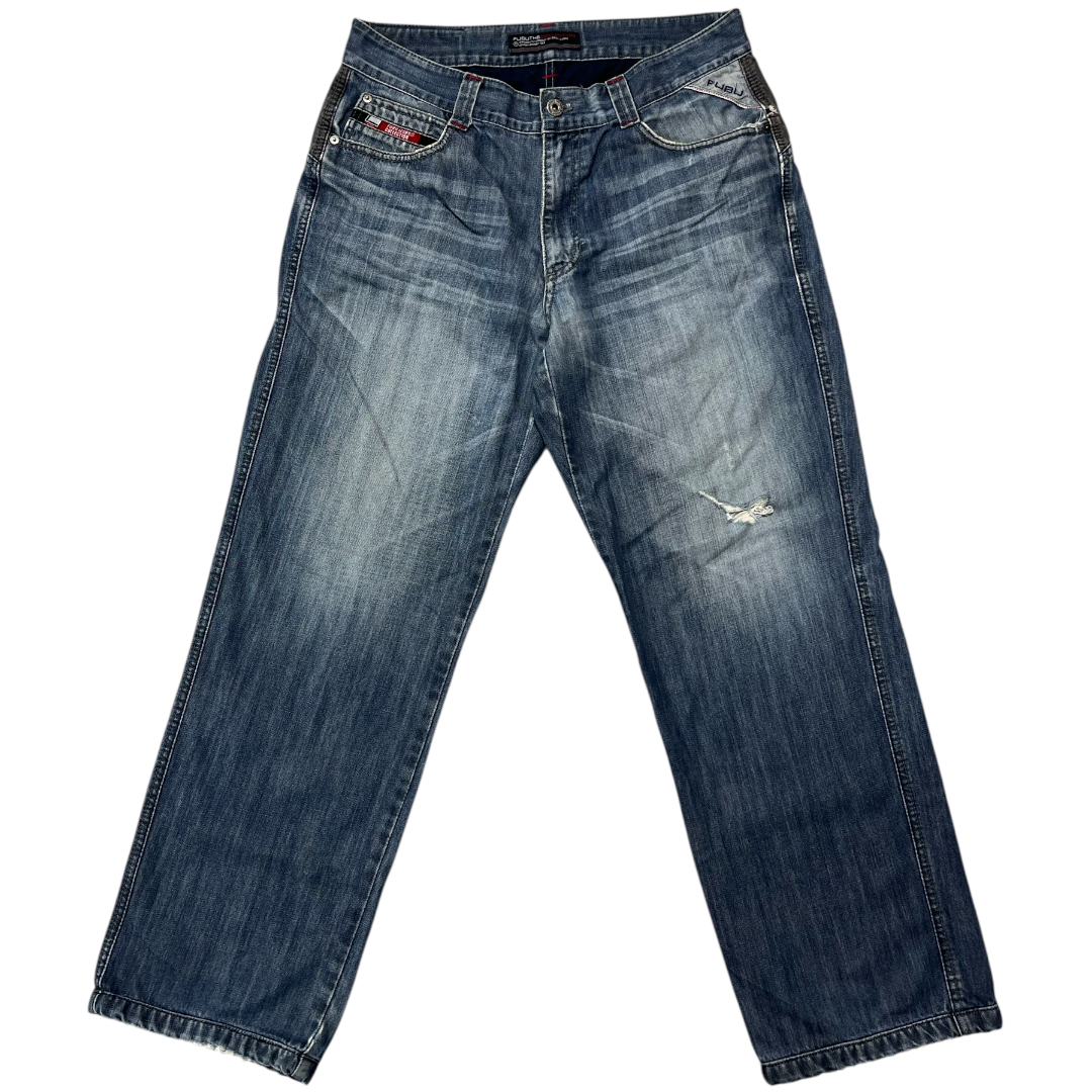 FUBU SPELLOUT JEANS [34-30]