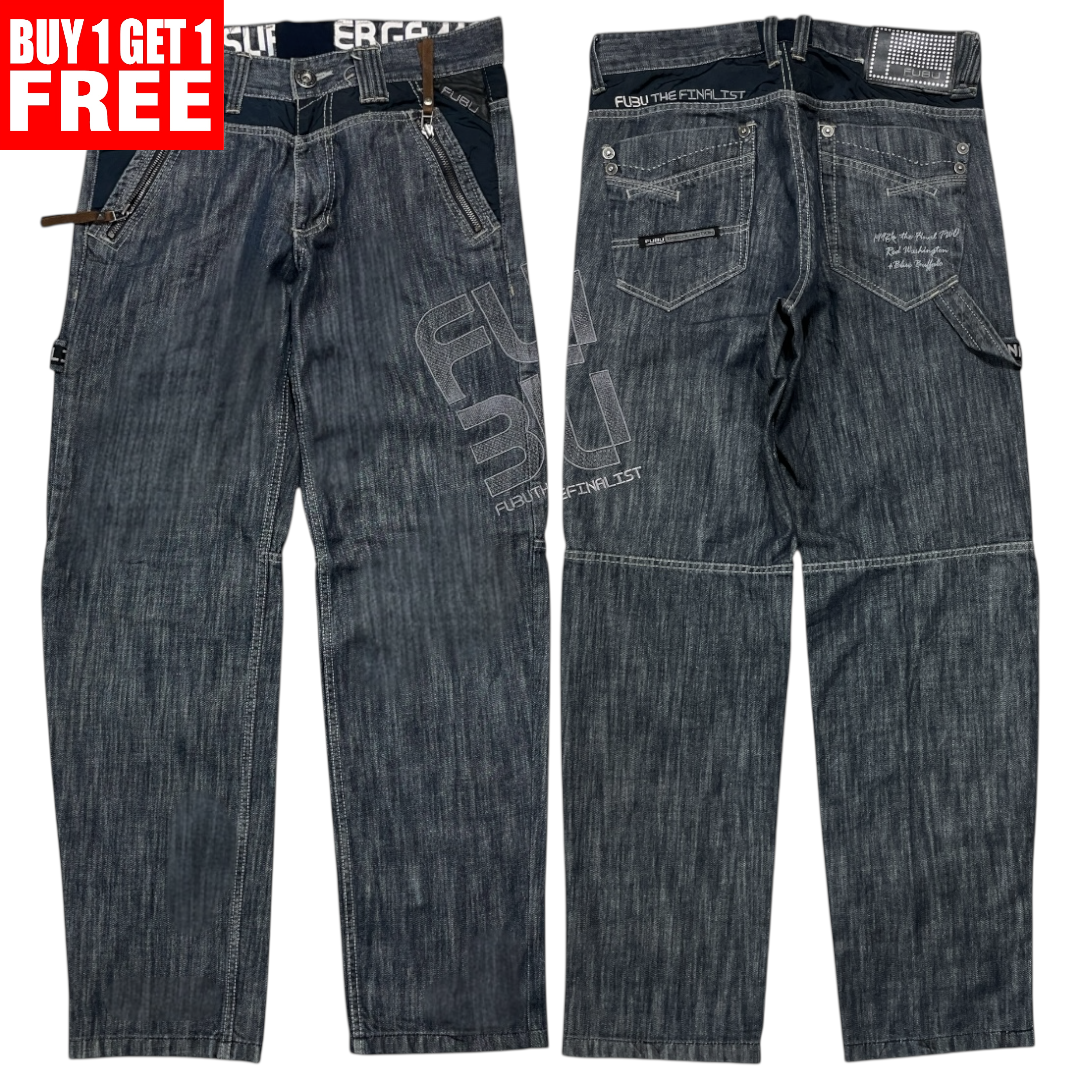 FUBU DARK WASH JEANS [30-26]