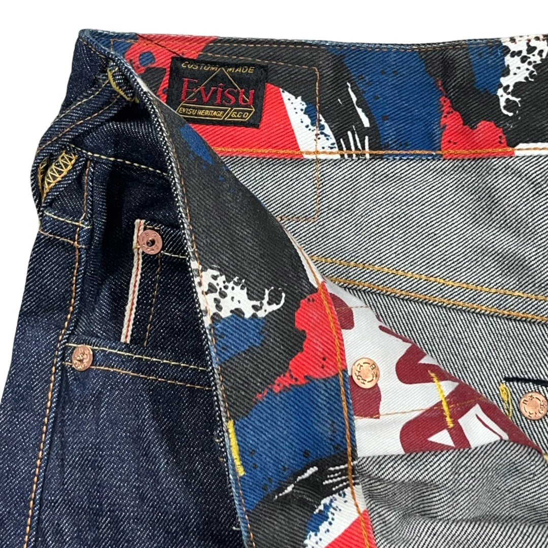 EV*SU PAINT SPLATTER SELVEDGE DIACOCK DENIM [36-34]