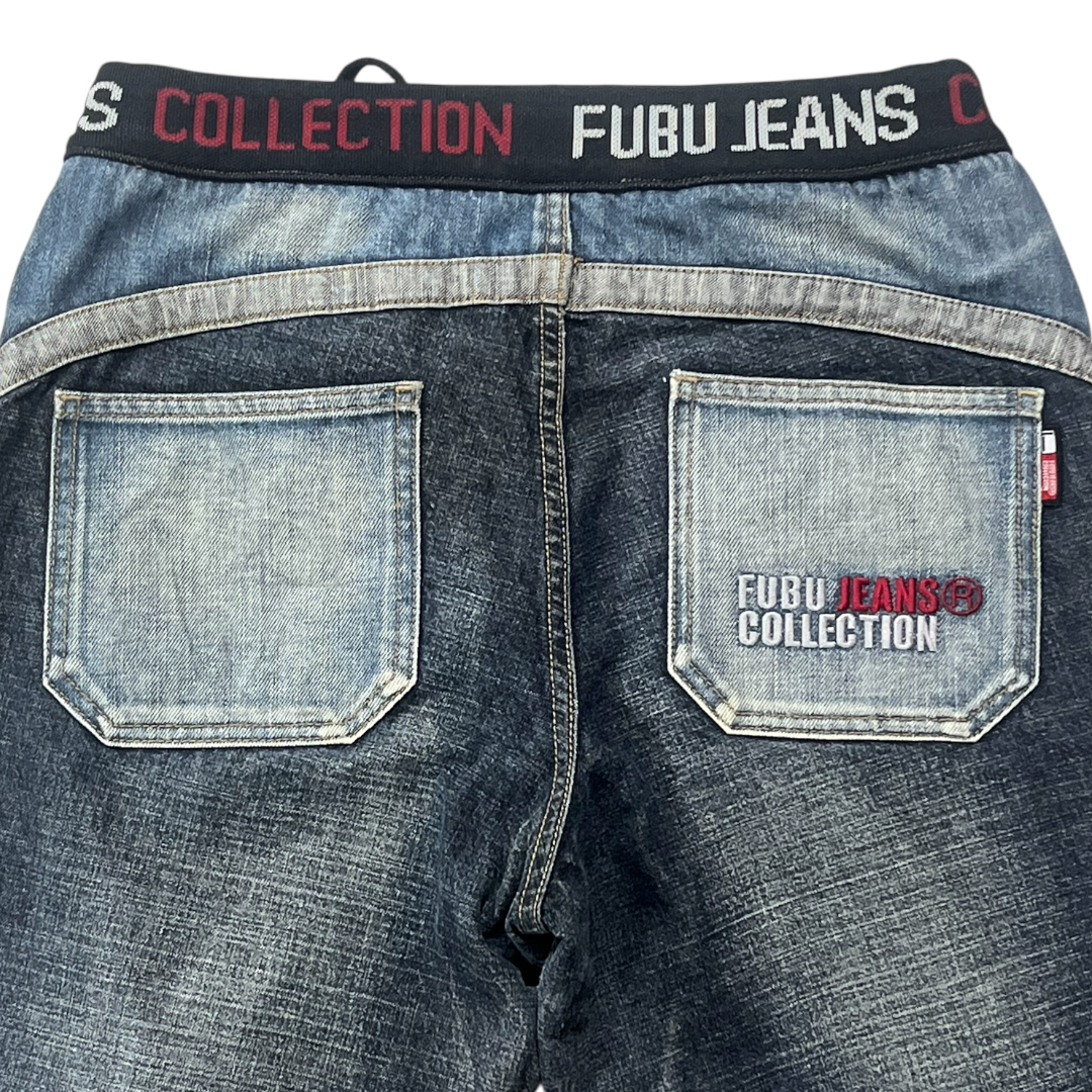 FUBU LIGHT WASH JEANS [30-28]