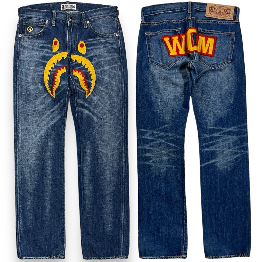 SHARK FACE DENIM JEANS[30-28]
