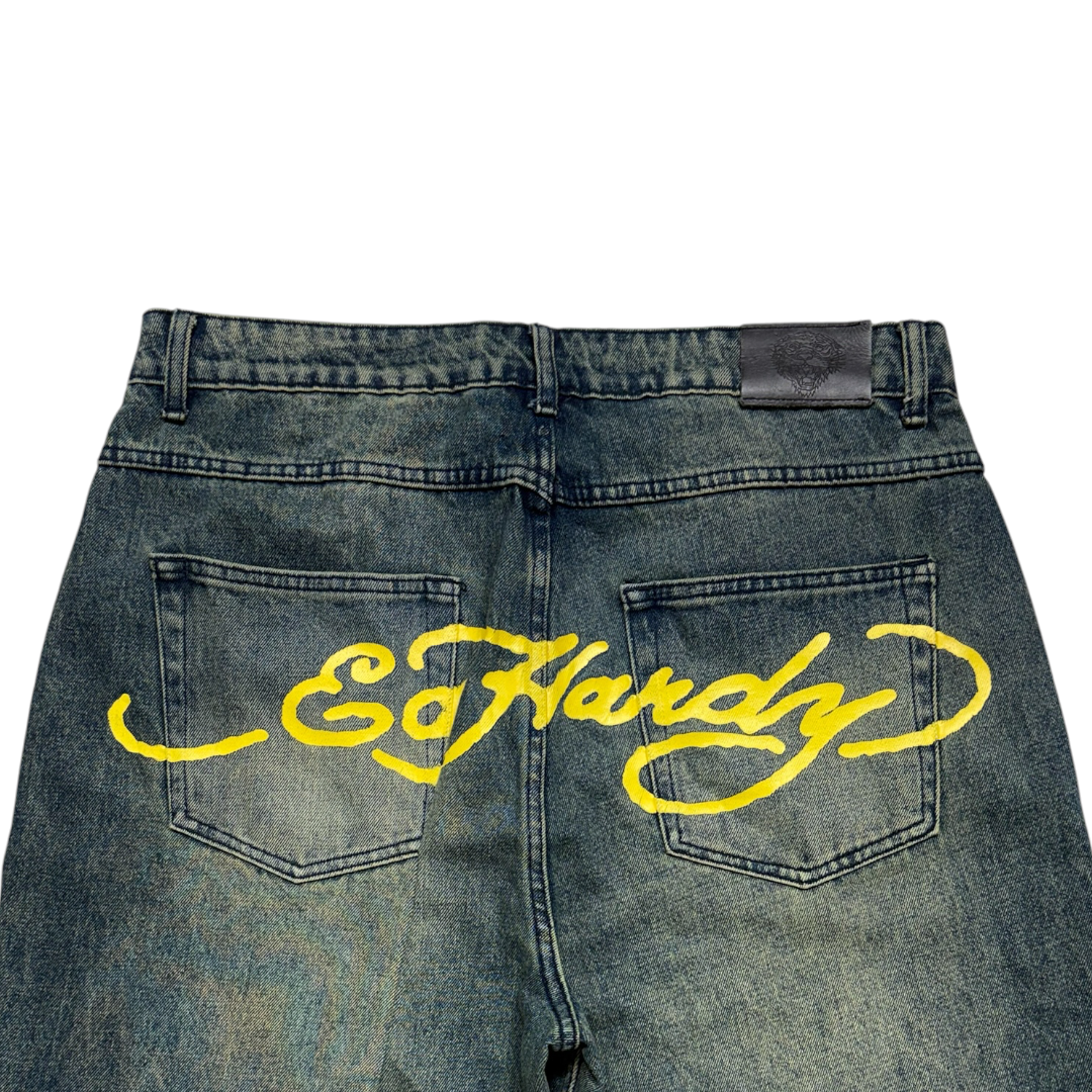 AUDIGER SKULL DARK WASH EMBROIDERED JEANS [38-34] (Copy 2)