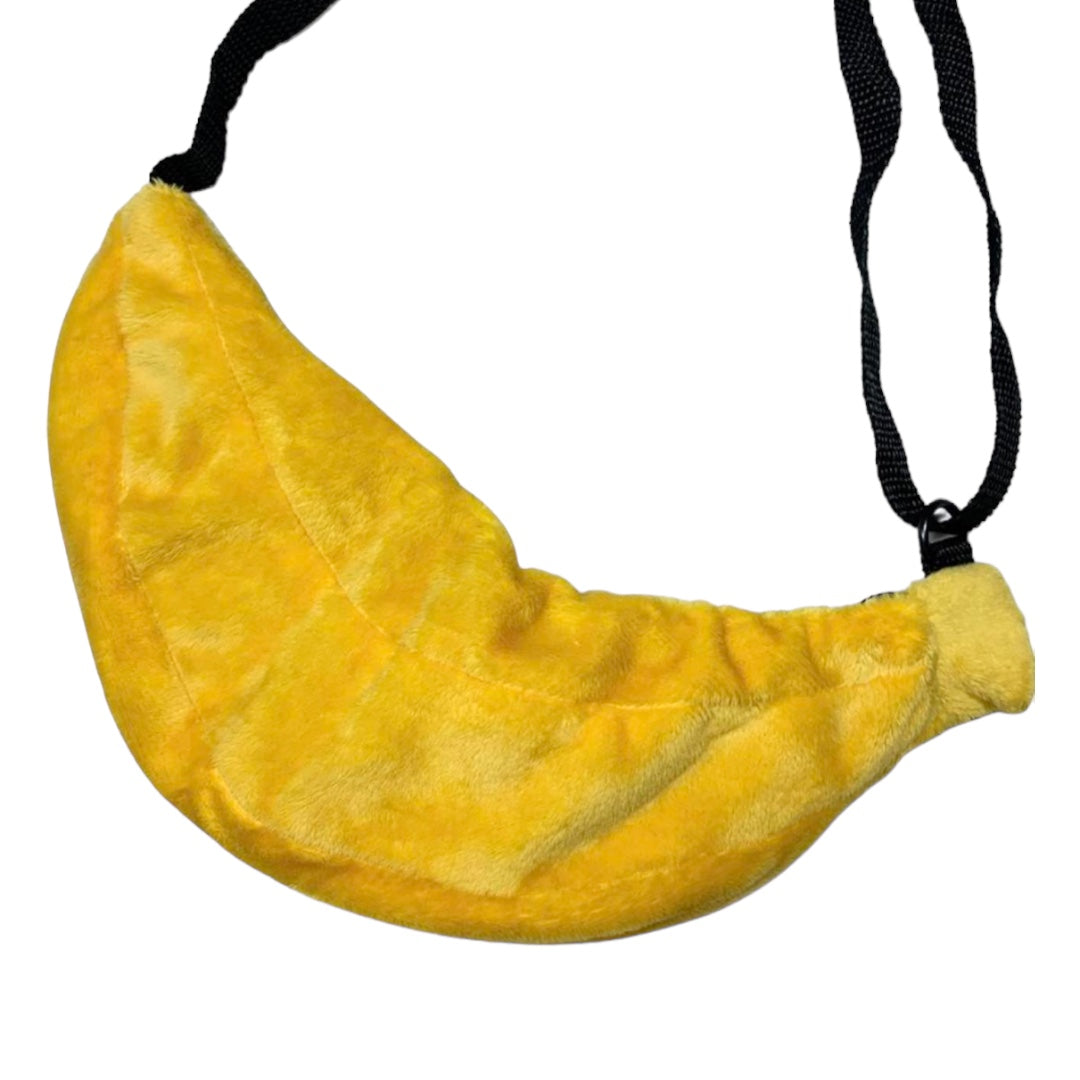 BABY MILO FLEECE BANANA CROSSBODY BAG