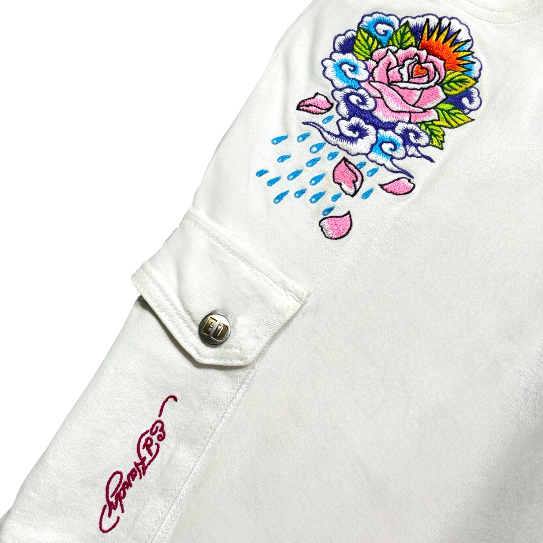 ED SPELLOUT EMBROIDERED JEANS [26 to 30]