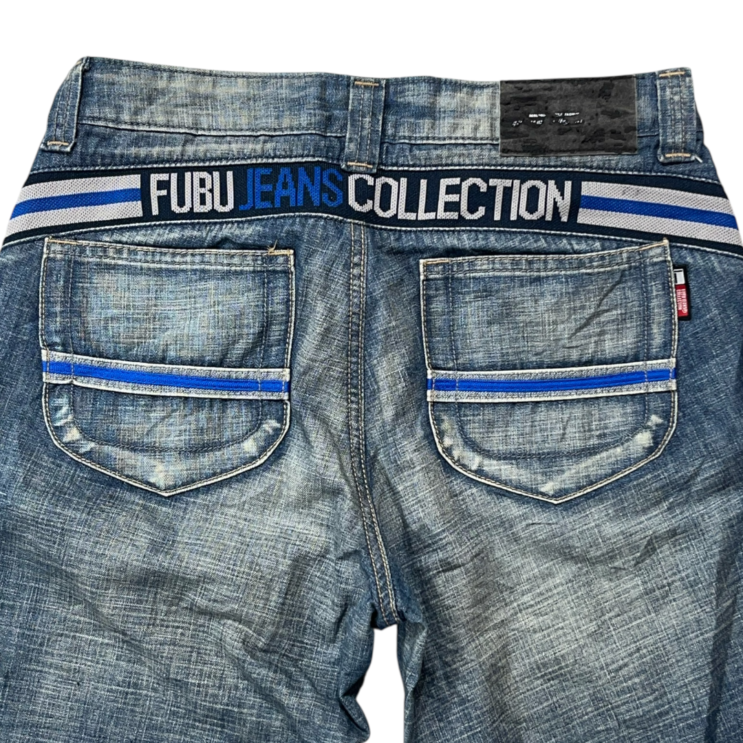 FUBU LIGHT WASH JEANS [30-28]