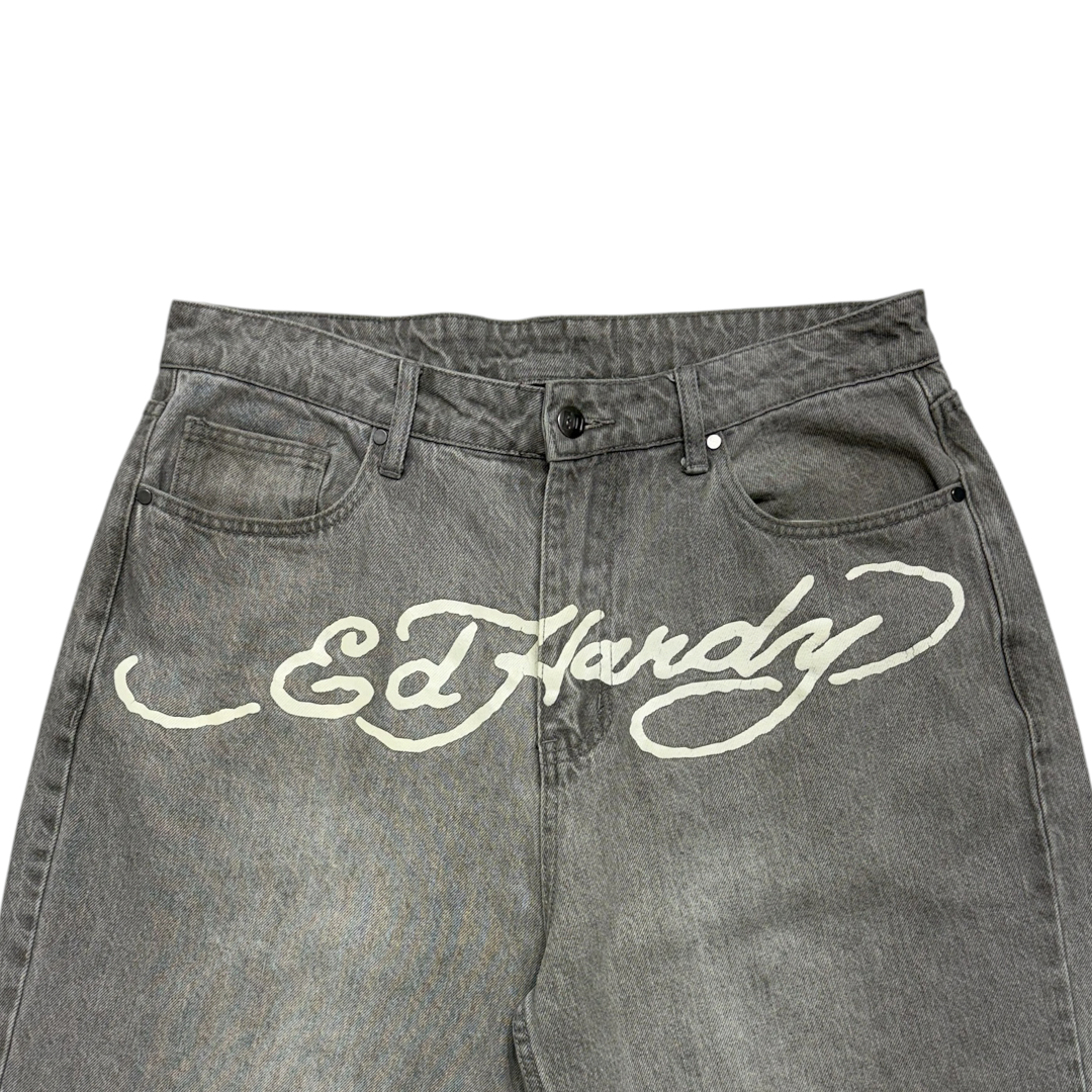 AUDIGER SKULL DARK WASH EMBROIDERED JEANS [38-34] (Copy 3)