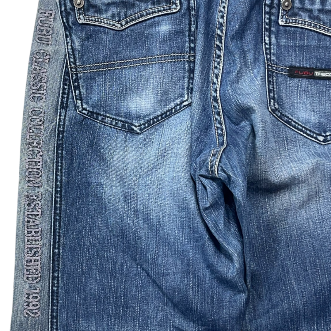 FUBU DARK WASH JEANS [30-28]