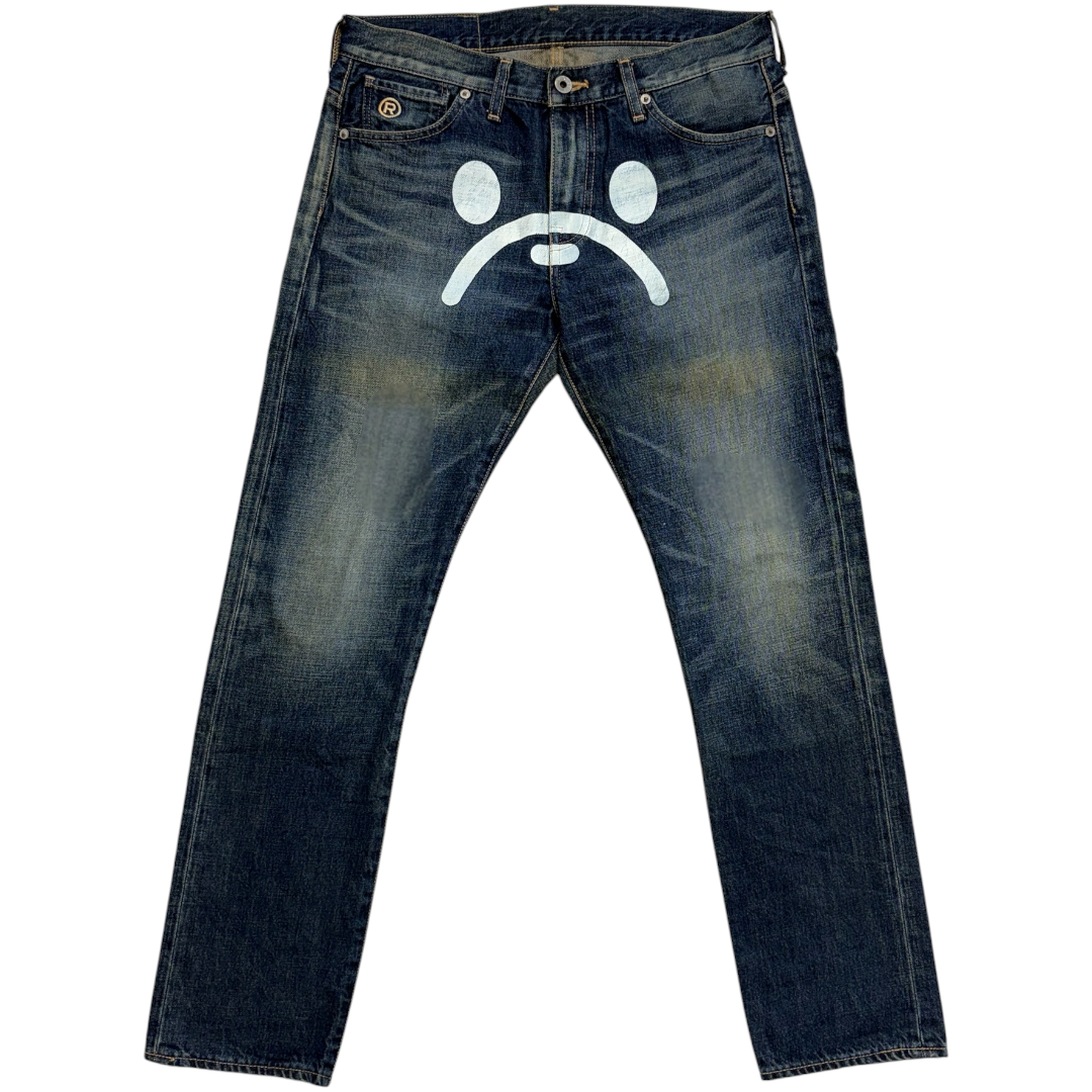 ED EMBROIDERED FRONT SPELLOUT JEANS [29-28] (Copy 2)