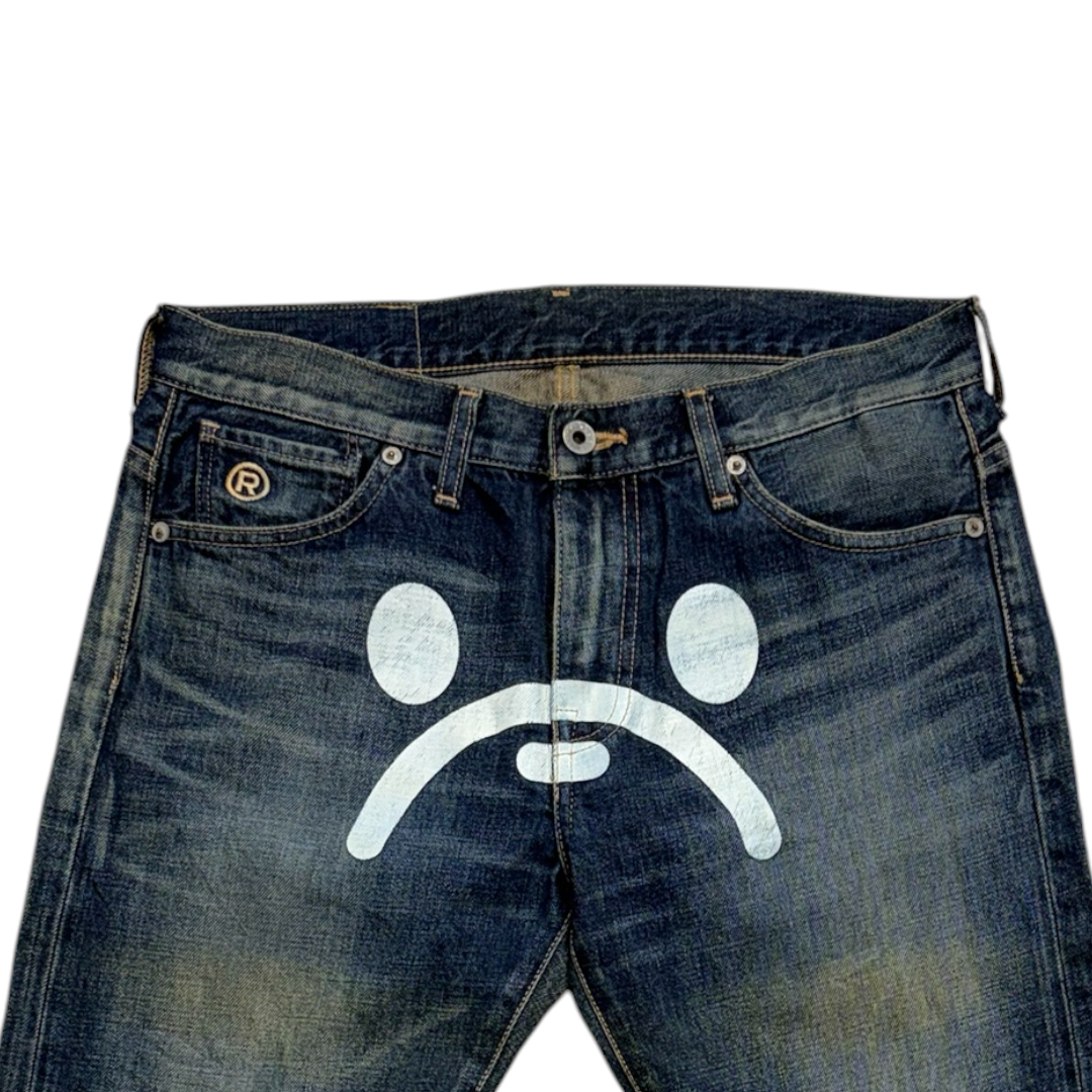 ED EMBROIDERED FRONT SPELLOUT JEANS [29-28] (Copy 2)