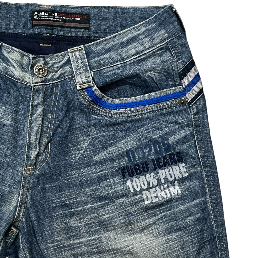 FUBU LIGHT WASH JEANS [30-28]