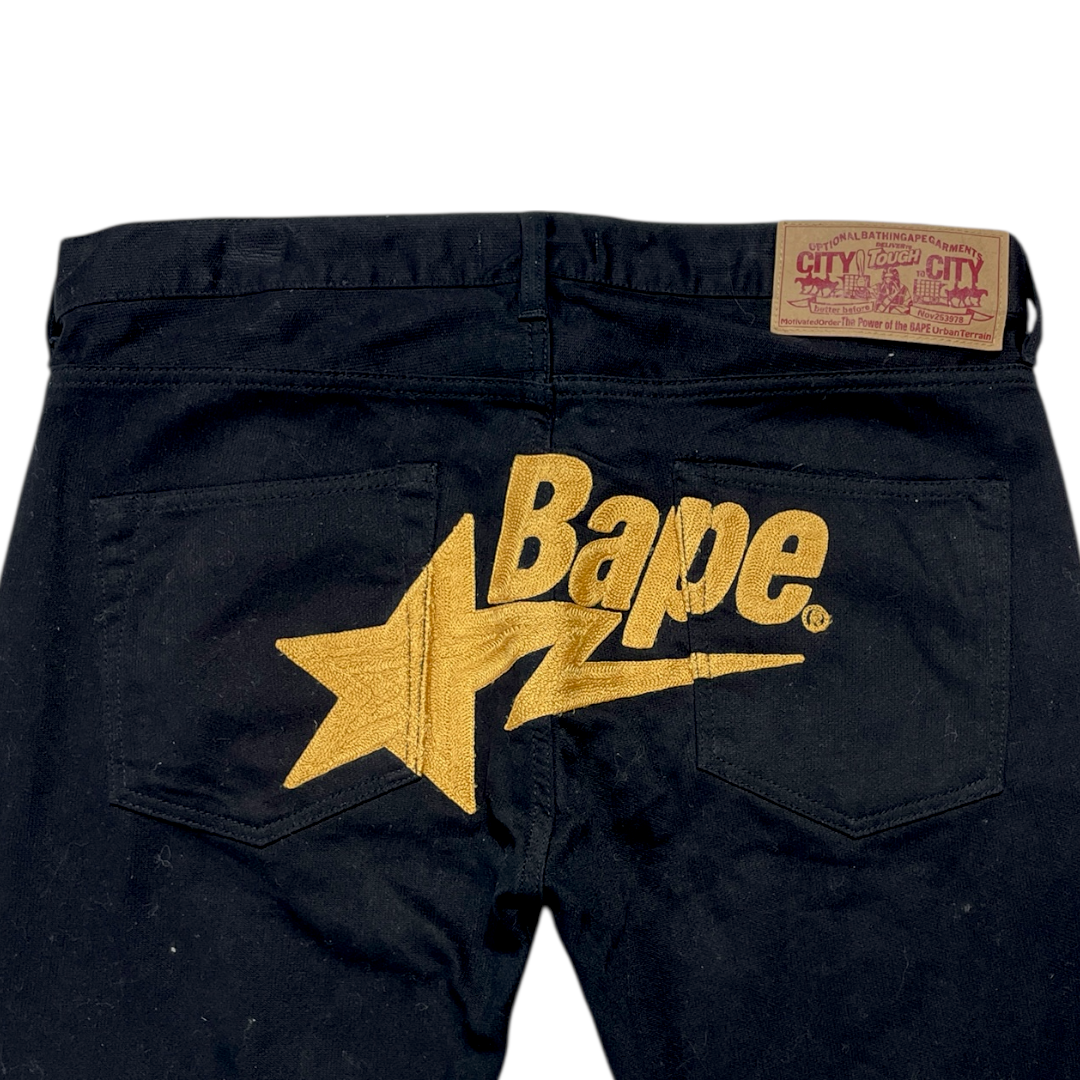 BAPESTA BLACK TROUSERS [38-34]