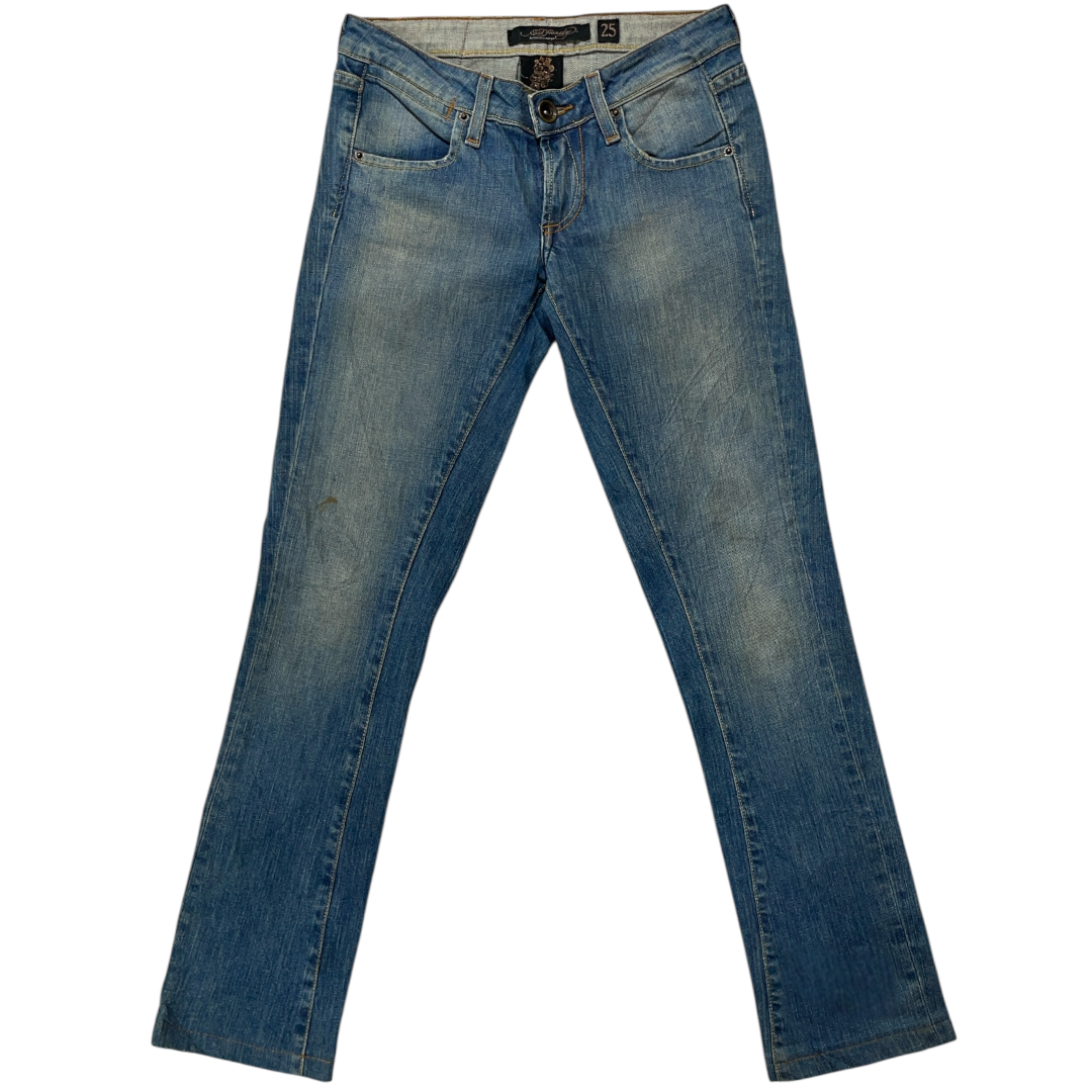 ED LOVE K*LLS SLOWLY EMBROIDERED JEANS (28-26)