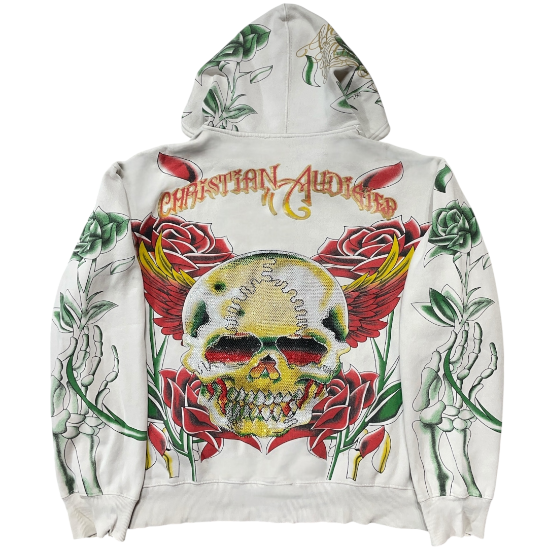 AUDIGER SKULL SWAROVSKI   ZIPUP(2XL)