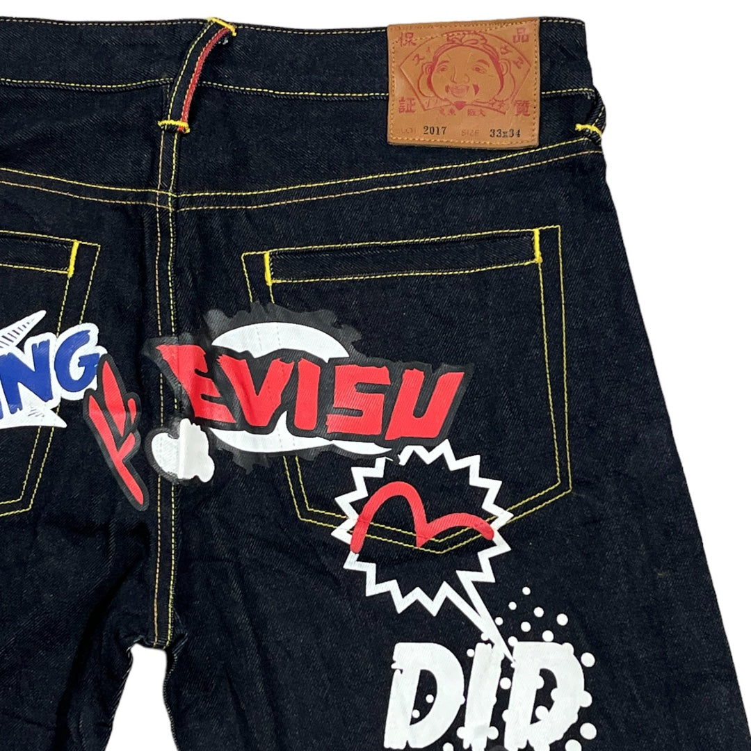 EV*SU GRAFFITI SELVEDGE DIACOCK DENIM [34-32]
