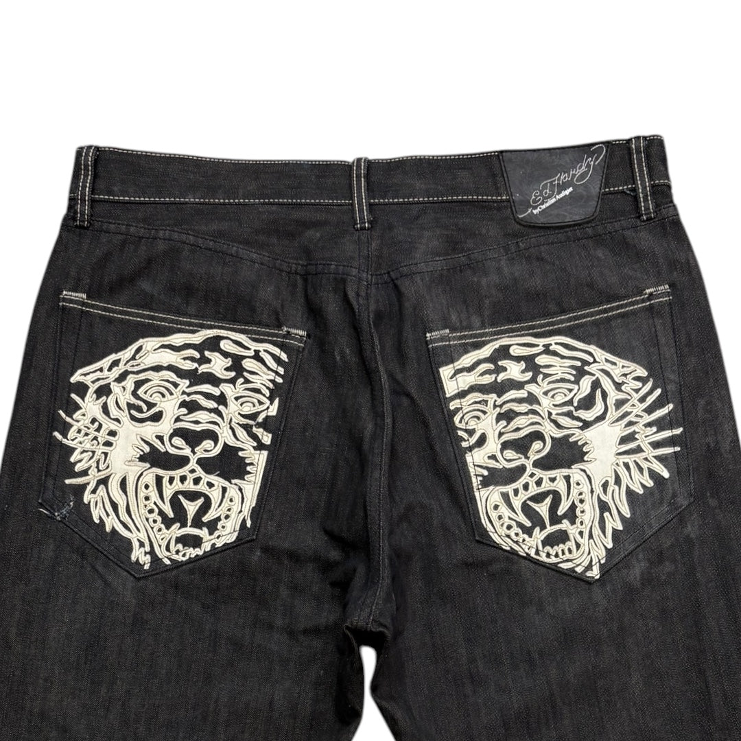 ED TIGER EMBROIDERED JEANS [40-36]