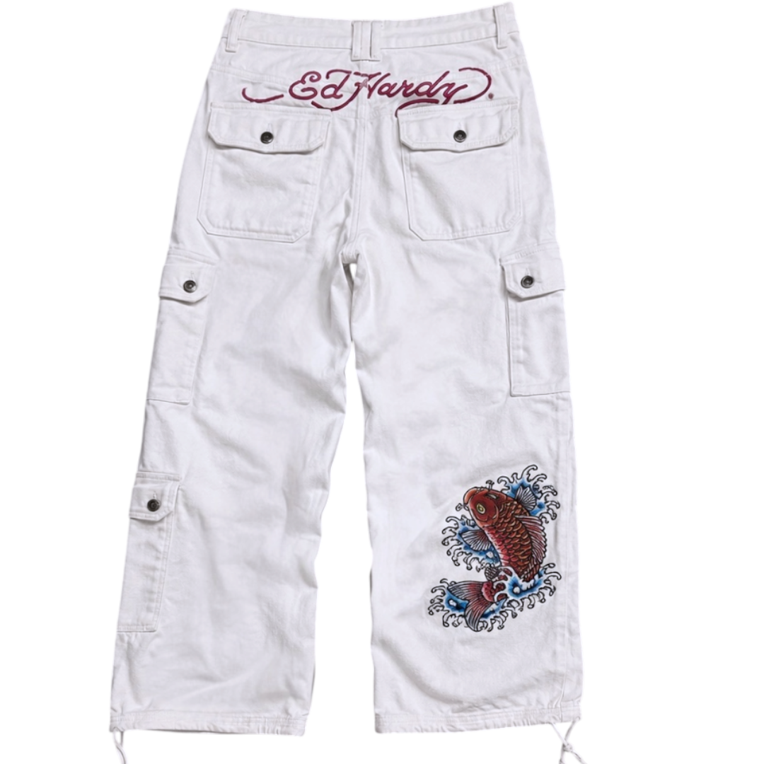 ED SPELLOUT EMBROIDERED JEANS [26 to 30]