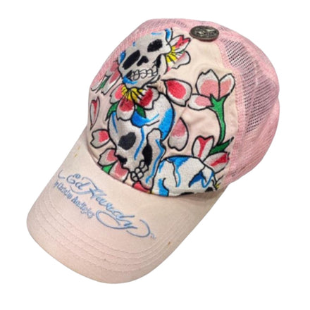 ED SKULL & ROSES CAP
