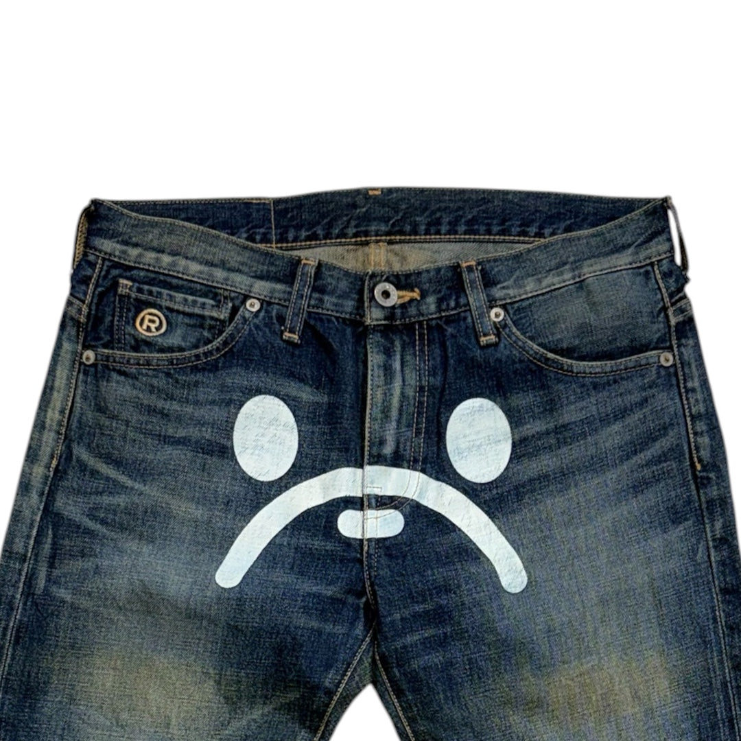 BAPE SAD FACE JEANS [31to28]